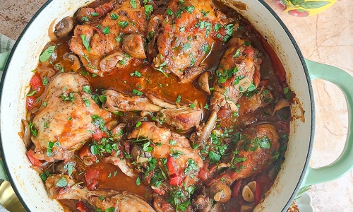 Easy Chicken Cacciatore