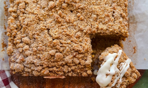 Pumpkin Streusel Coffee Cake