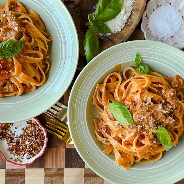 Creamy Boursin Fettuccine