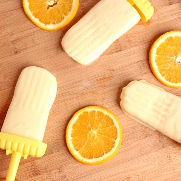 Creamy Orange Popsicles 