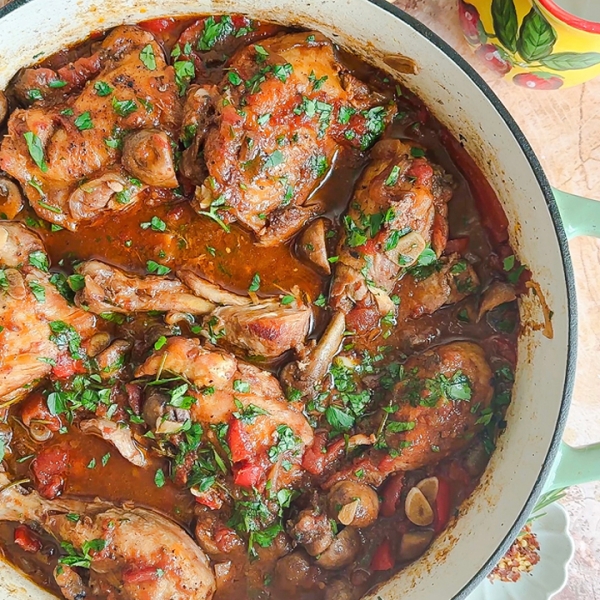 Easy Chicken Cacciatore