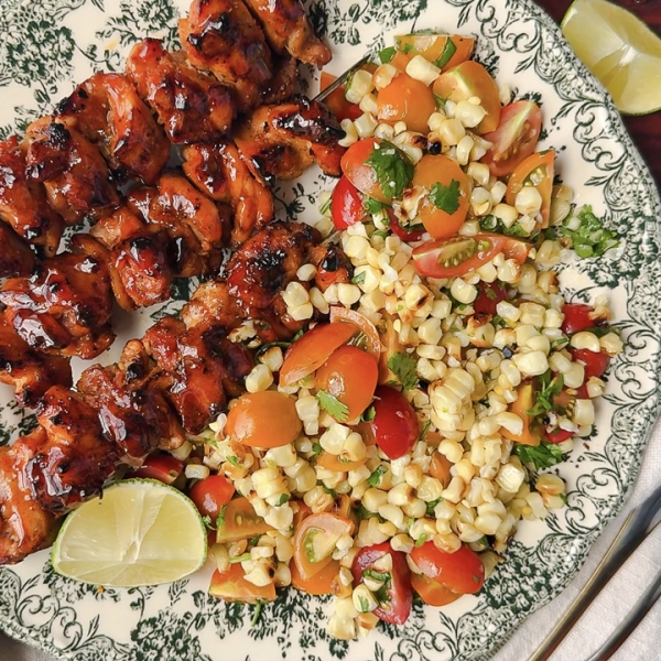 Hot Honey Chicken Skewers