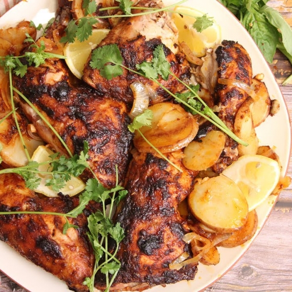 Portuguese Inspired Roasted Chicken