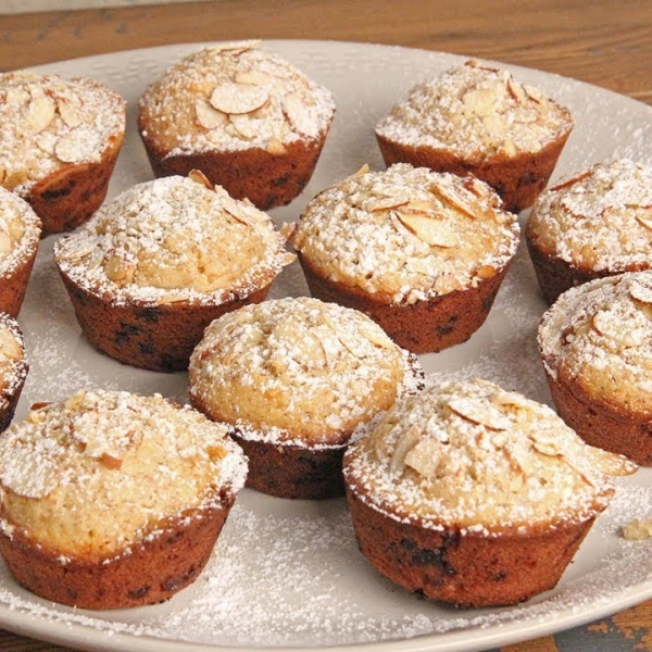 White Chocolate Almond Muffins