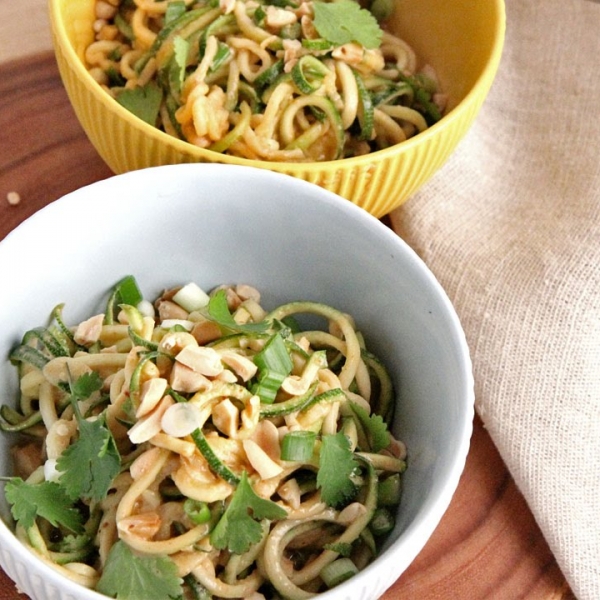 Zoodles with Peanut Sauce